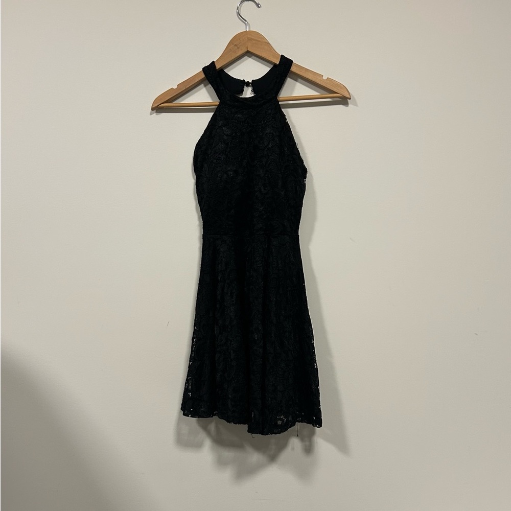 Elegant Black Lace Dress